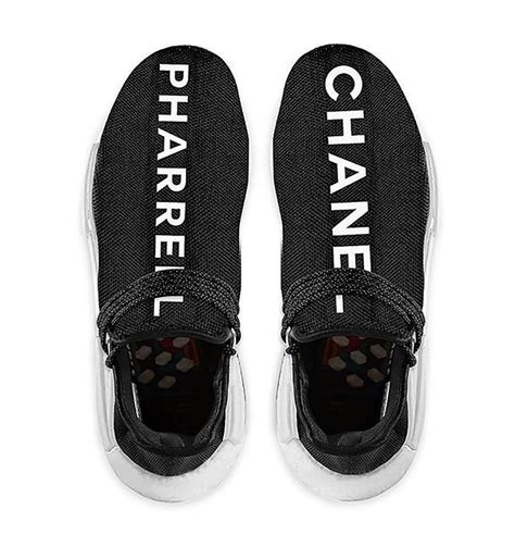 chanel pharrell adidas fake|pharrell and chanel shoes.